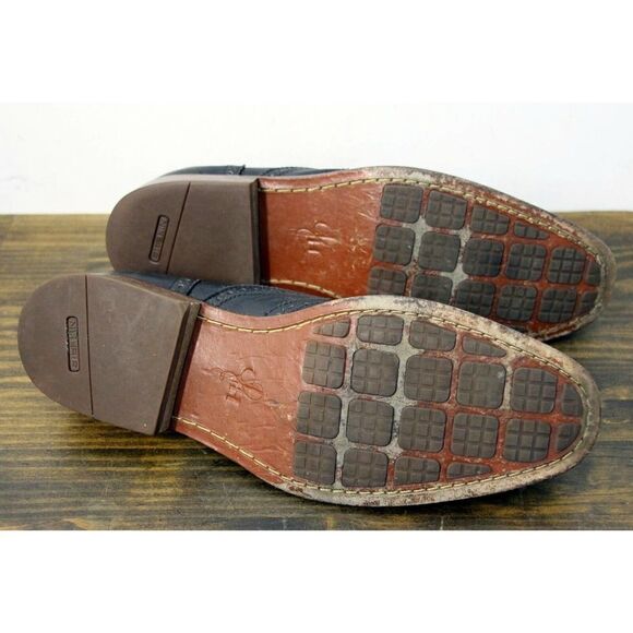 COLE HAAN GRAY BLACK GENUINE LEATHER LACE UP OXFORD DRESS MEN'S SHOES 11M - Picture 8 of 9